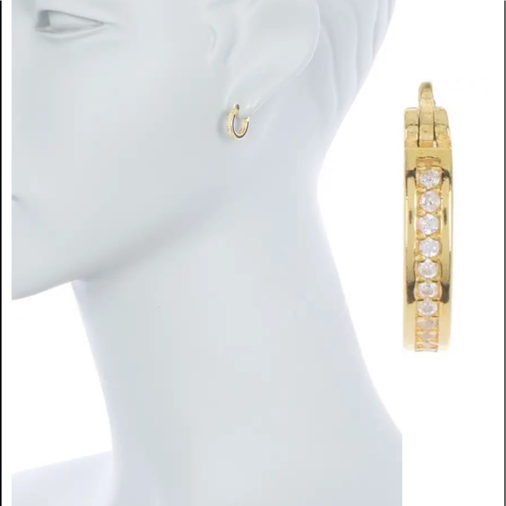 🆕 ARGENTO VIVO STERLING SILVER 18k EARRINGS 720